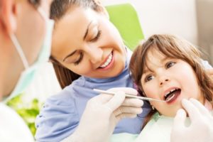 Child at dentist